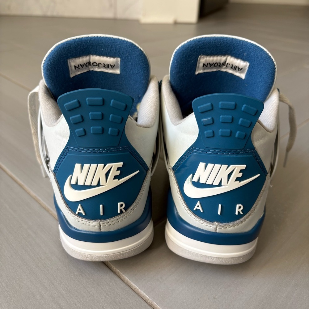 Nike Air Jordan 4 Retro 2024 Men’s Sneakers | Military Blue | Size 7 - Picture 4 of 16